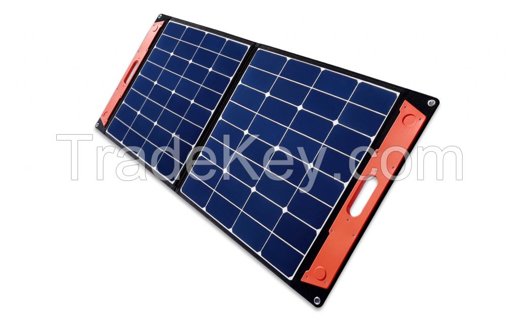 100W Sunpower Foldable Outdoor Portable Solar Panel Kits