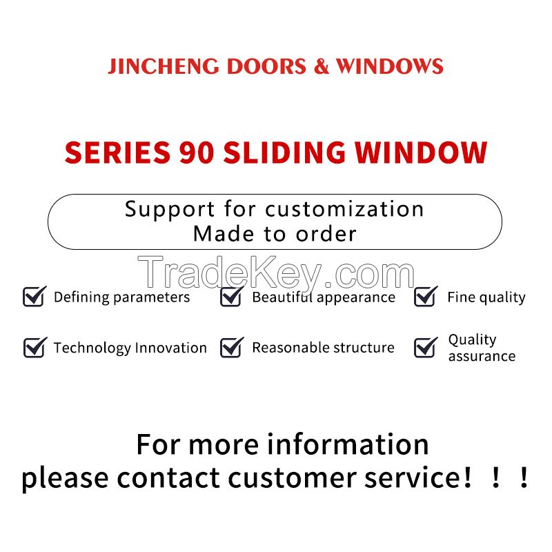 Jingcheng 90 Series Sliding Windows, this Unit Price Includes the Screen Fan, Custom Products