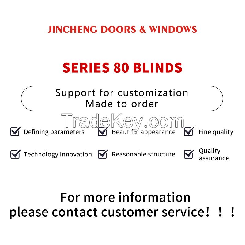 Jingcheng 80 Series Shutters, Shutters with Good Ventilation amp; Corrosion Resistance, Custom Products