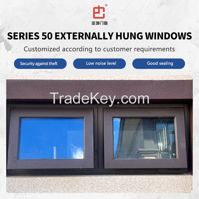 Jingcheng 50 Series Exterior Hung Windows, Exterior Hung Windows, Customized Products