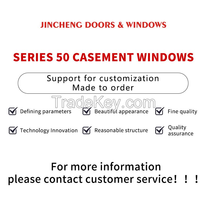 Jingcheng 50 Series Casement Windows, Casement Windows, Custom Products
