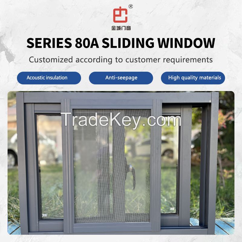 Jingcheng 80A Series Push-Pull Window, the Unit Price Includes Window Screen, Customized Products