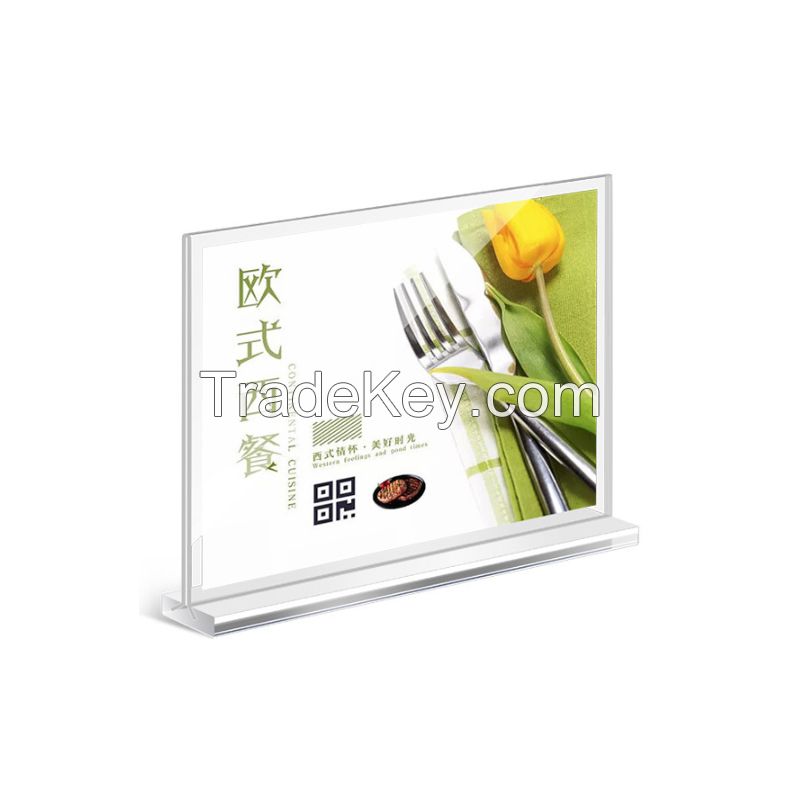 Senchun Acrylic Stand-up Sign Display Signage Restaurant Stand-up Sign Customized Products