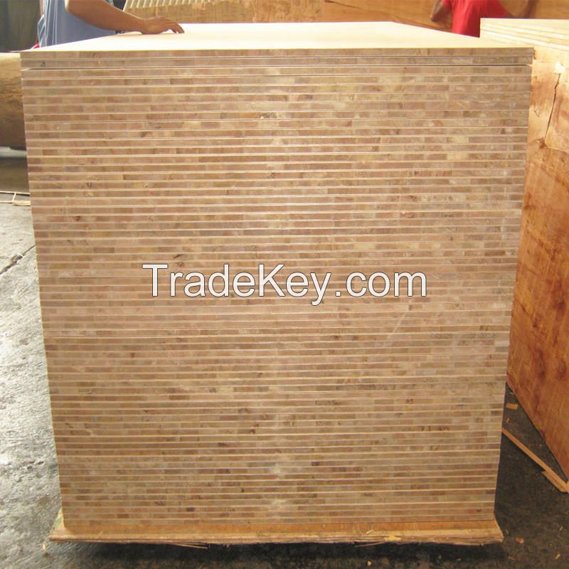 1220x2440mm/solid pine core/melamine faced block board