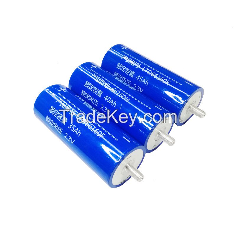Rechargeable lithium Titanate cell yinlong LTO 66160 2.3v 30ah 35Ah 40ah 45ah  LTO lithium titanate battery