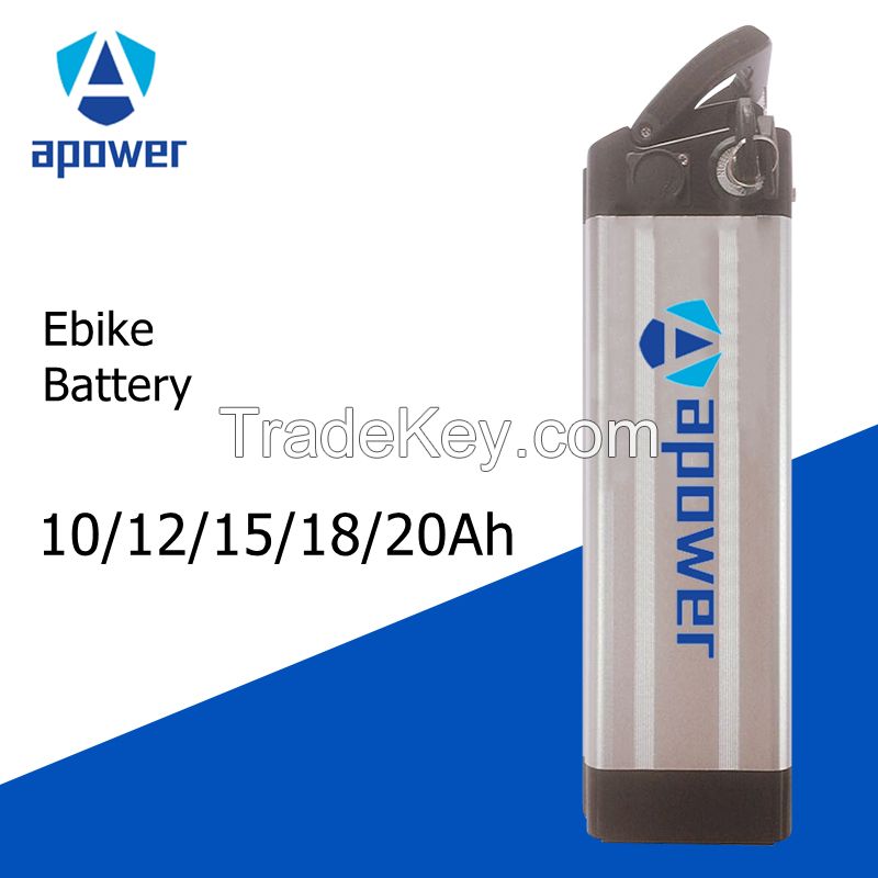 Manufacturer Silverfish Ebike battery 36V 48V 10A 12A 18A15A 20A rechargeable lithium ion battery pack