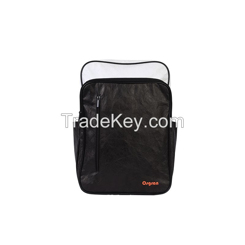 Wholesale Black and White Dupont Paper Lightweight Fashion Backpack Laptop Bag Leisure Bag (Please contact us by email)