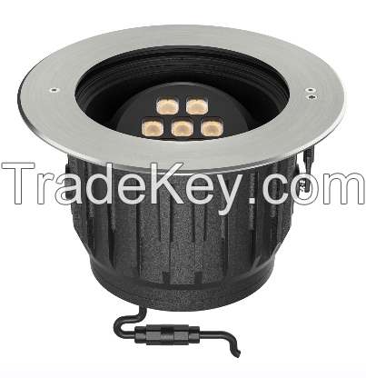 IP67 3W~40W LED Beam Adjustable Underground Lights With Waterstop Connector