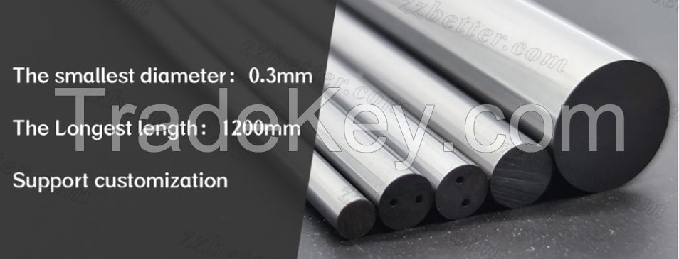 Various Specifications Cemented Carbide Round Bar and Solid Tungsten Carbide Rods Ground