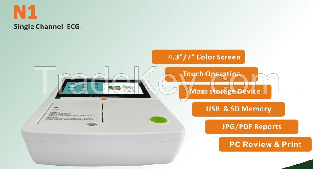 Portable Ecg Ekg 1channel Electrocardiograph Touch Screen Ecg/Ekg Machine &amp;amp;amp;amp;amp; Ecg Machine