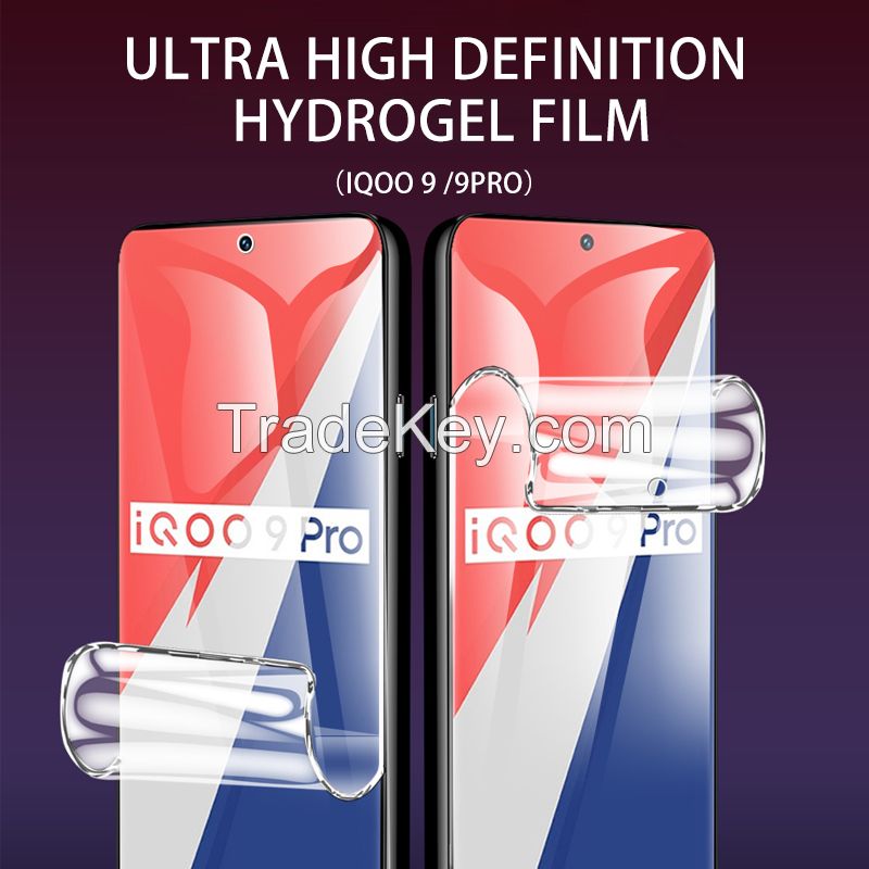 Suitable for IQOO 9 all-inclusive / 9PRO all-inclusive ultra-high-definition eye protection anti-fingerprint anti-scratch mobile phone film hydrogel film