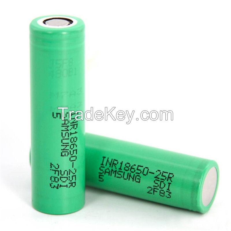 Factory price 2500mah 20A battery lithium 18650 Samsung 25R batteries