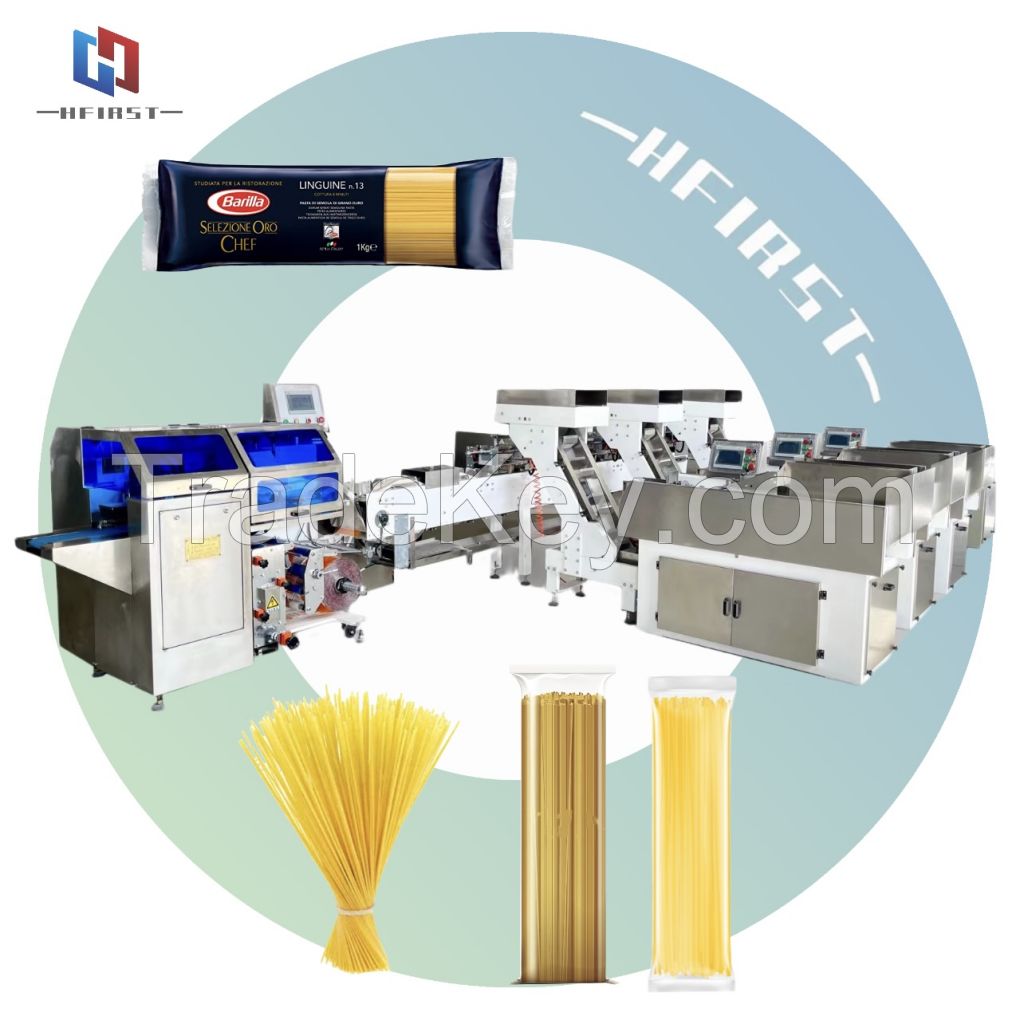 Automatic spaghetti weighing and packaging machine