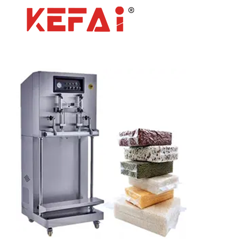 KEFAI  fully automatic Big Bag External Vacuum Sealing Machine Vacuum Packing Machine Vertical Plastic Bag Sealer