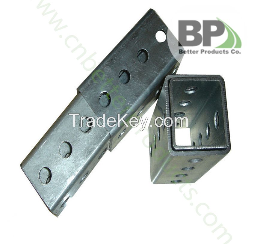 Square Fence Post Galvanized, Powder Coated with Optional Color