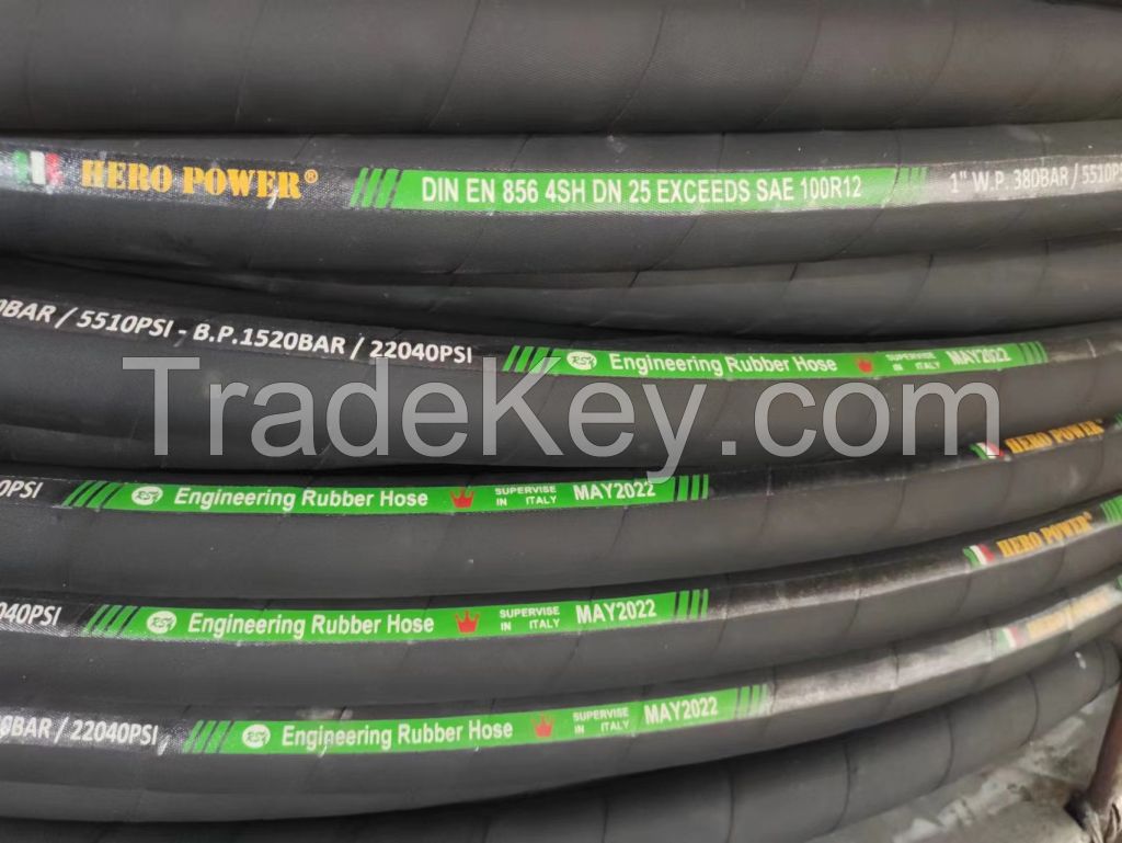 Super Long Service Life Industrial Hydraulic RSY High Pressure Braided Air Rubber Hose Pipe Assembly Flexible Hydraulic Hose