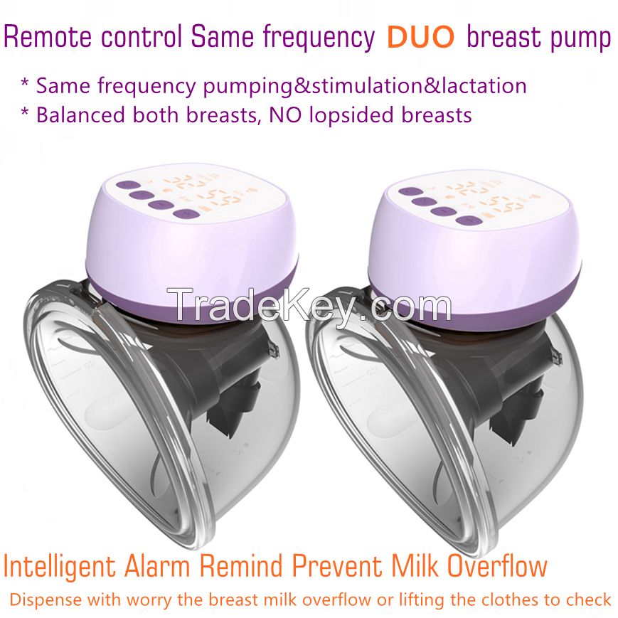 Baby Feeding Wireless Wearable Painless Pump Breast Pump with Remote Control Synchronized Pumping