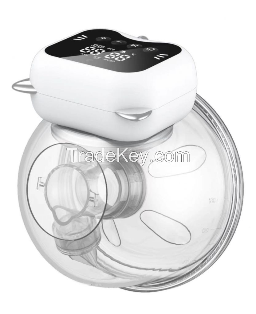Patent design electric wearable breast pump hand-free painless milk pumping breast pump
