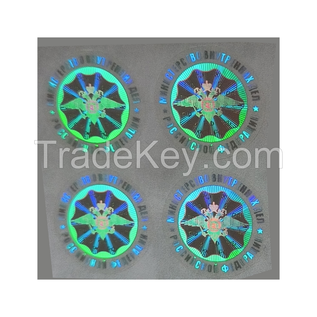 Top Quality Blank Label Sticker Universal Template Printable Durable 3d Hologram Label Sticker