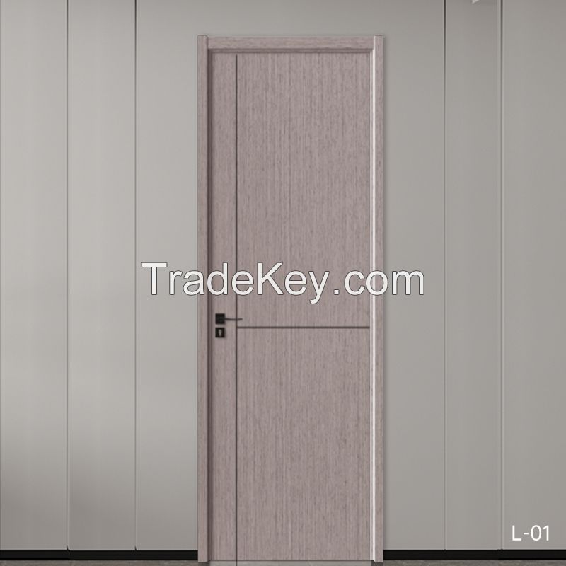 L-01 Wood Grain Series 3Q Black Fork, Suitable For Internal Doors