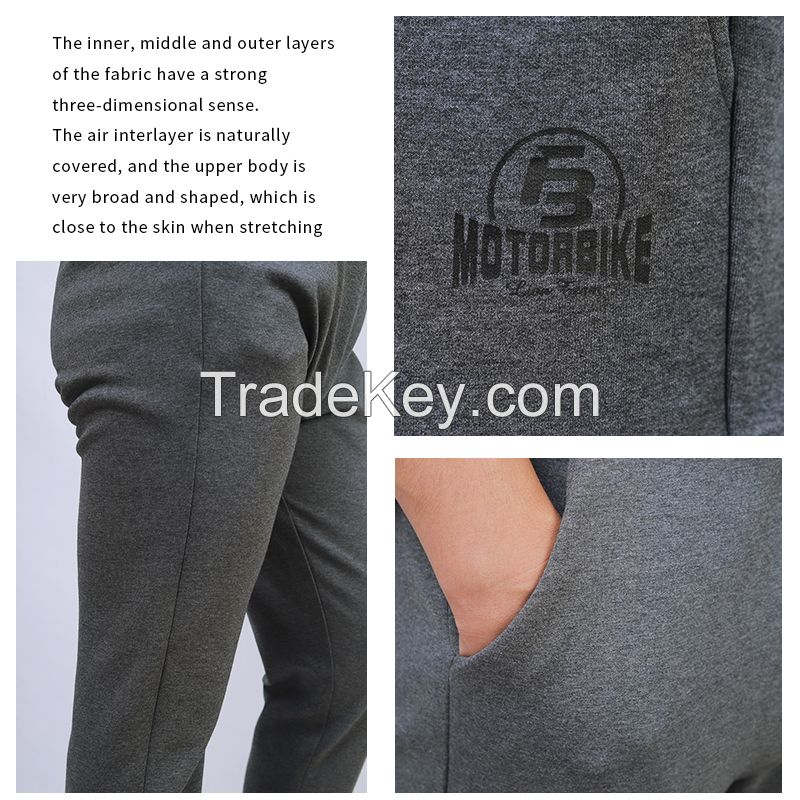 Sports pants, trousers, men's knitted pants, spring and summer basketball training, breathable casual pants, slim sweatpants, gray