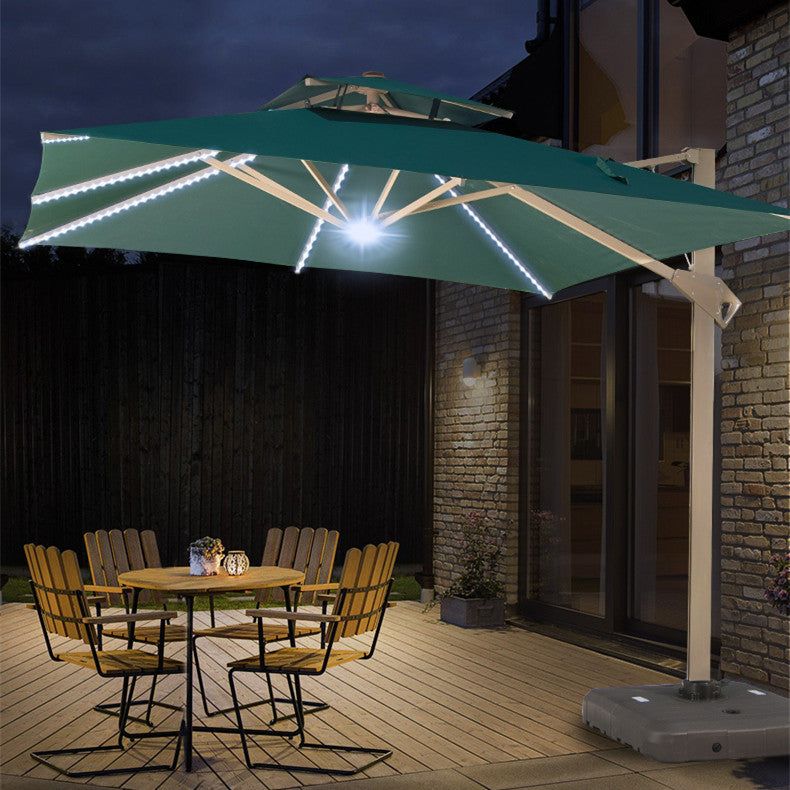 Hydraulic Garden Aluminum Patio Umbrella with LED Light for Terrace