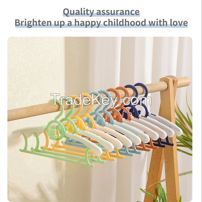 Children's clothes hanger baby baby home multi-functional seamless shoulder corner clothes hanger non-slip clothes hanger clothes hanger