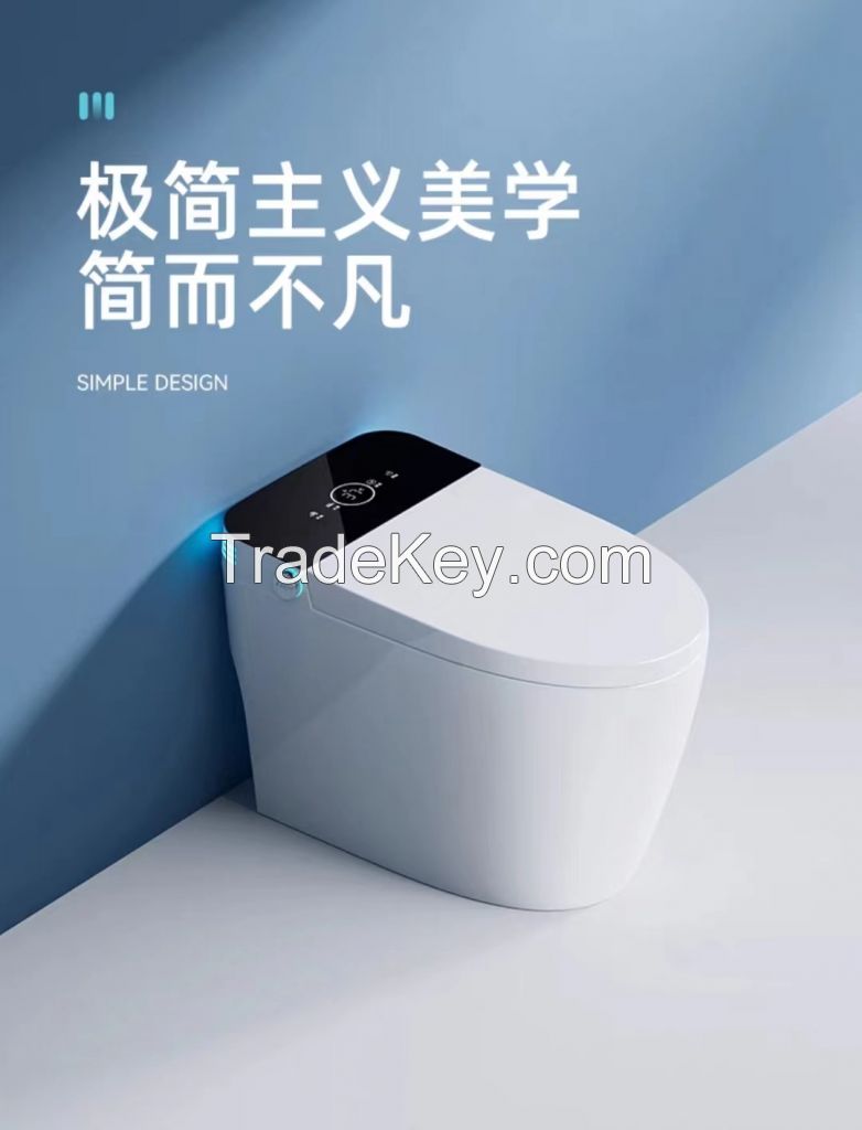 Nuansen smart toilet without water pressure limit automatic flip lid t