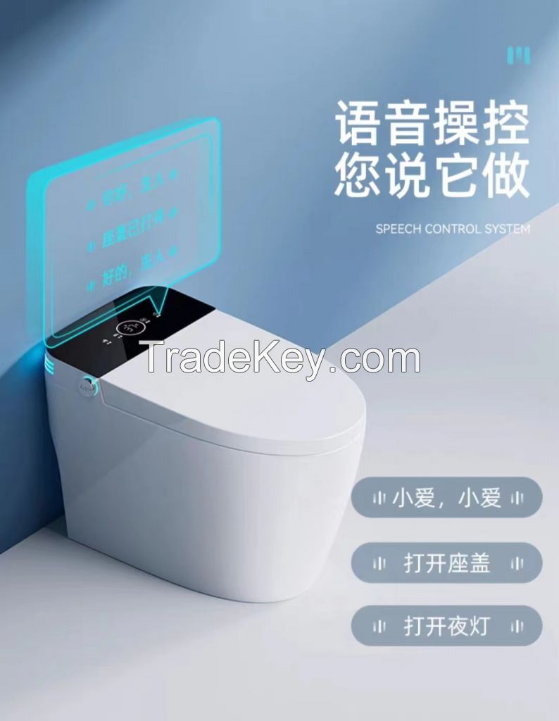 Nuansen smart toilet without water pressure limit automatic flip lid t