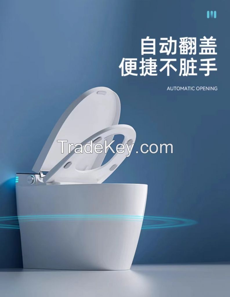 Nuansen smart toilet without water pressure limit automatic flip lid t