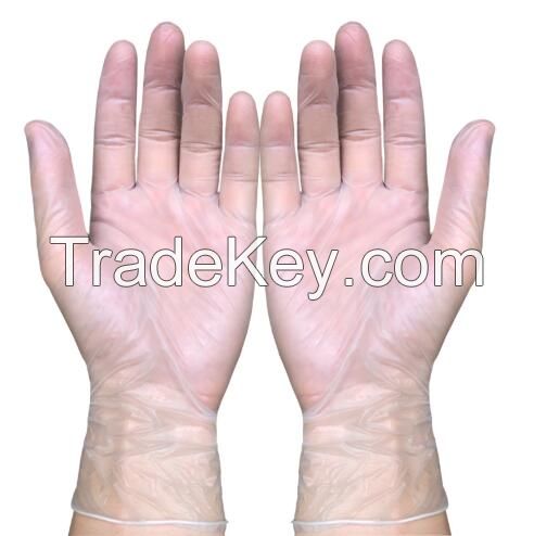 Disposable vinyl gloves powder free for food grade 