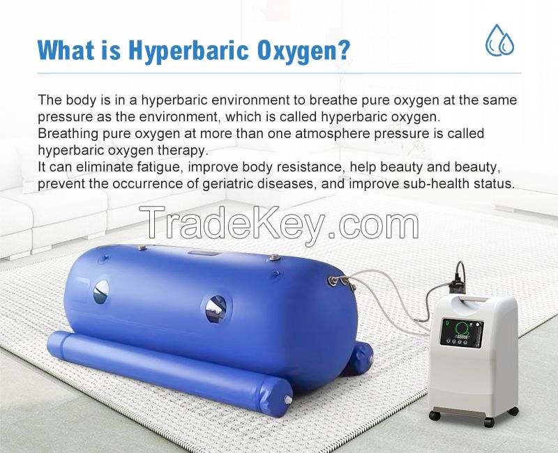 Wholesale Portable Soft Lying Hyperbaric Oxygen O2 Chamber 1.5ata Inflatable Hyperbaric Oxygen Therapy Chamber