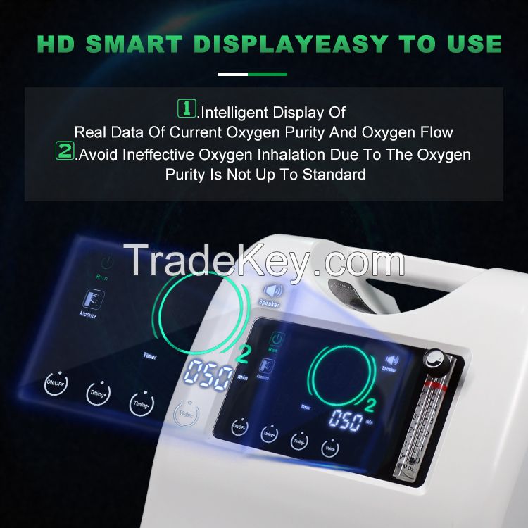 10 Lit Mobile O2 Oxygen Concentrator 24 Hours Continuous Medical Grade 7l 5 Liter Oxygen Concentrator