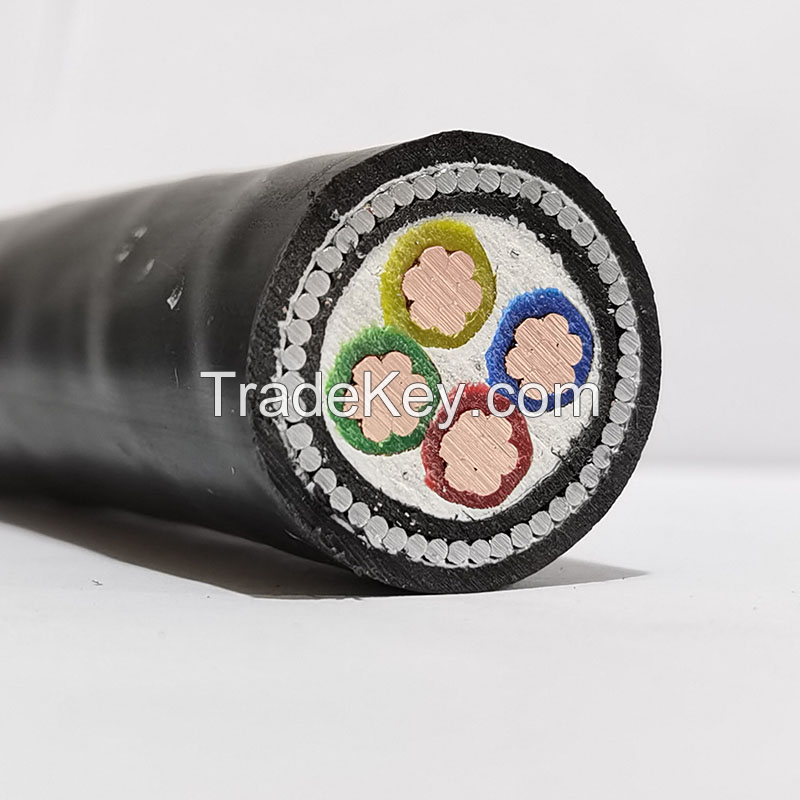 FEICHUN CABLE Electrical Copper YJV22 0.6/1KV 5X4 Power Cable For Industrial