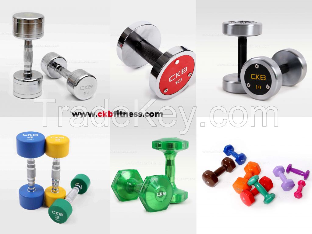 Round CPU TPU Rubber Dumbbell