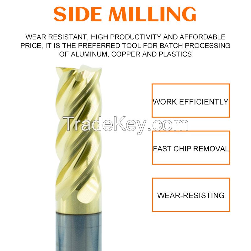 Electrode mirror tungsten steel milling cutter