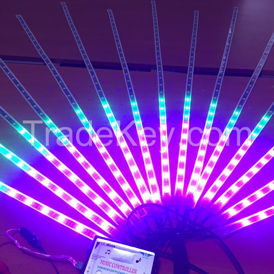 Flash LED Strip Light firework light with music controller