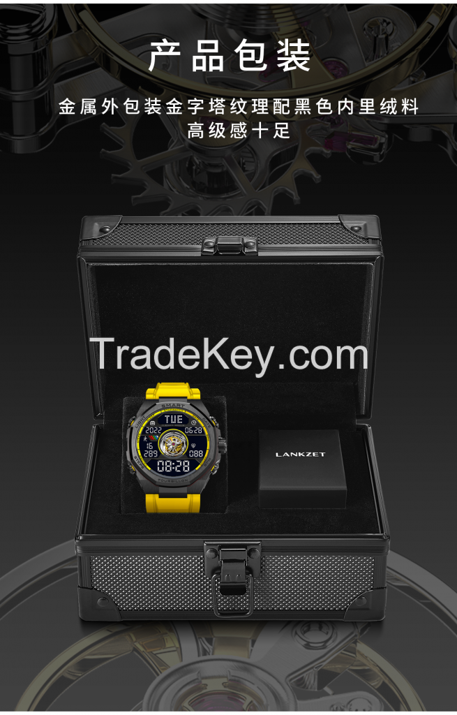 Hybird smart watch with tourbillon