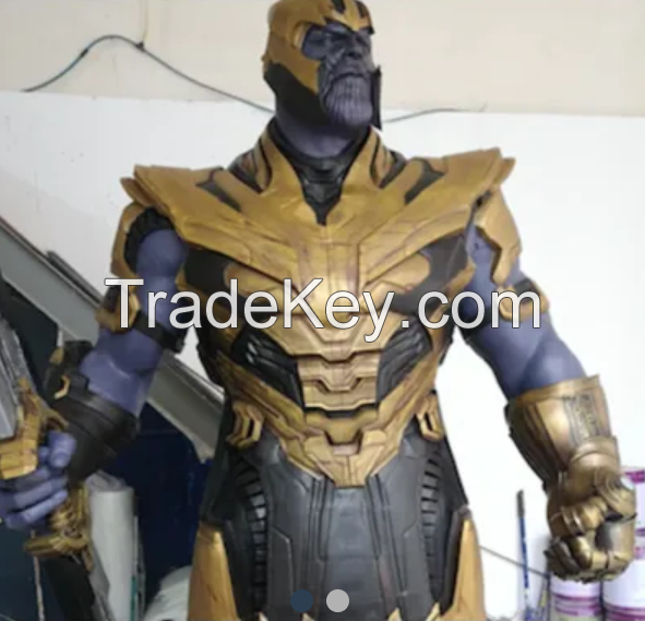 Custom Hyper Realistic 3D Printing Lifesize Marvel Thanos Fiberglass Sculpture