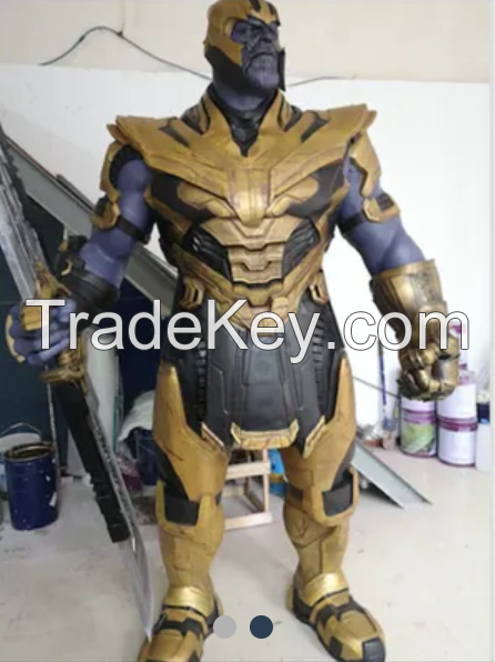 Custom Hyper Realistic 3D Printing Lifesize Marvel Thanos Fiberglass Sculpture