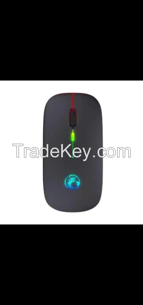 II keyboard Wireless Mouse BT5.1 for E-1300 RGB Rechargeable Mouse Wireless Computer Silent LED Ergonomic Gaming Mouse For Laptop PC