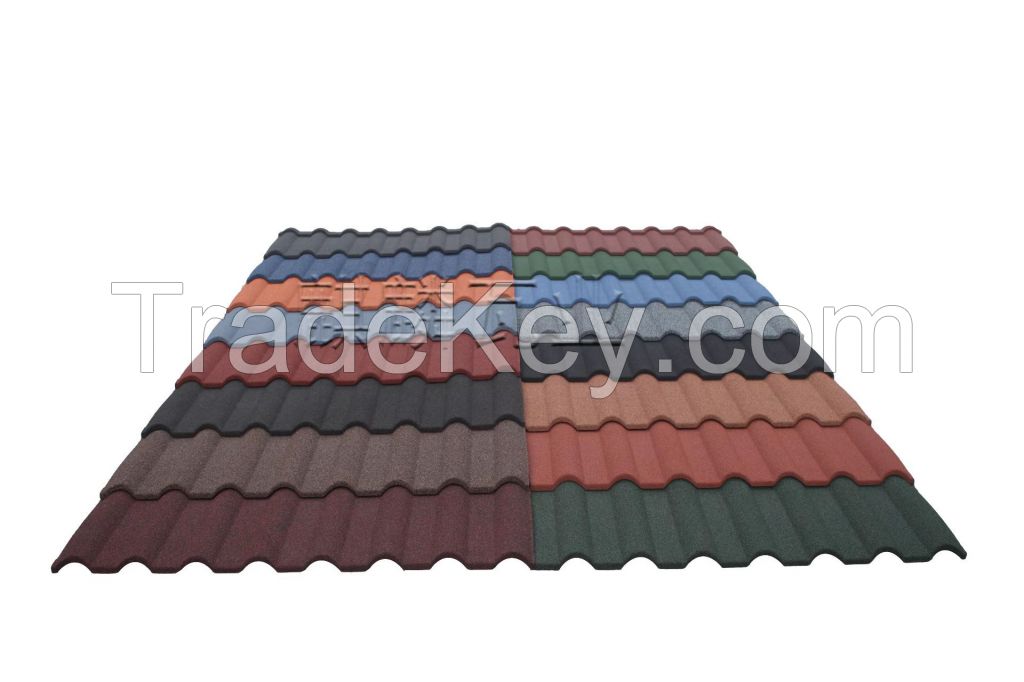 Stone Chip Coated Steel Roof Tiles