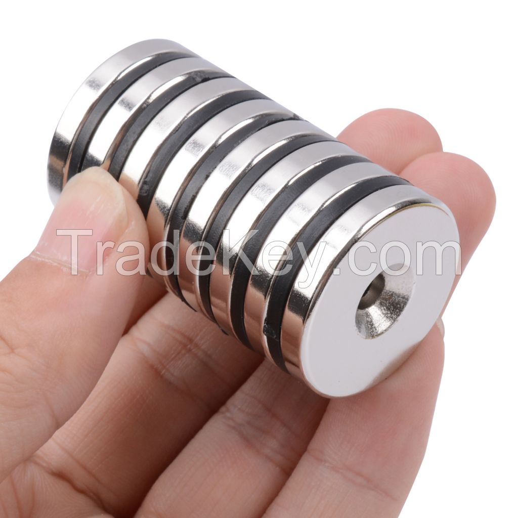 1.18 x 0.2 Inch Super Strong Countersunk Neodymium Magnets Heavy Duty,