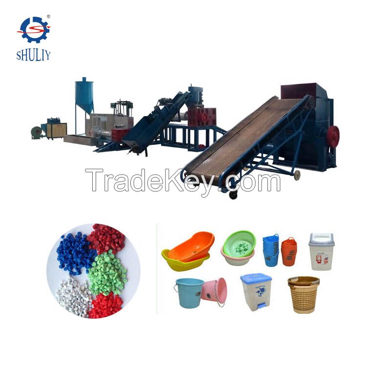 PET water bottle crushing and washing production recycling line