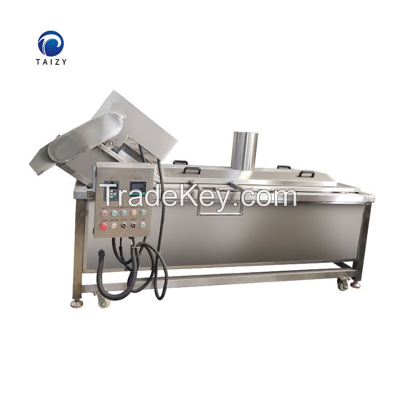 Automatic Vegetable Blanching Machine, Cabbage Potato Chips Boiling  Equipment, Chips Boiling Equipment