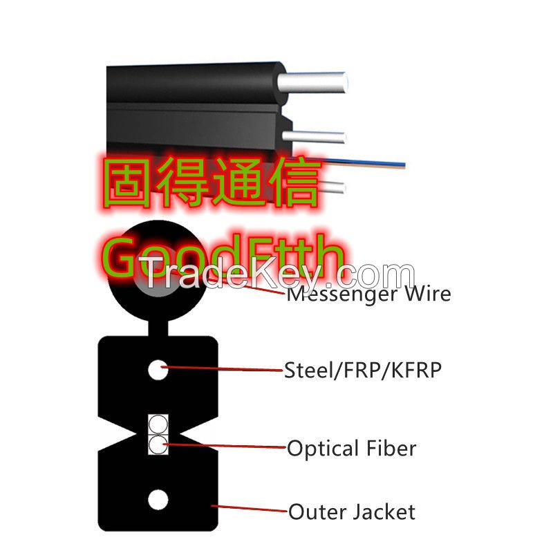 Ftth Flat Self-support Drop Cables 1C 2C 4C 8C 12C PVC LSZH GoodFtth