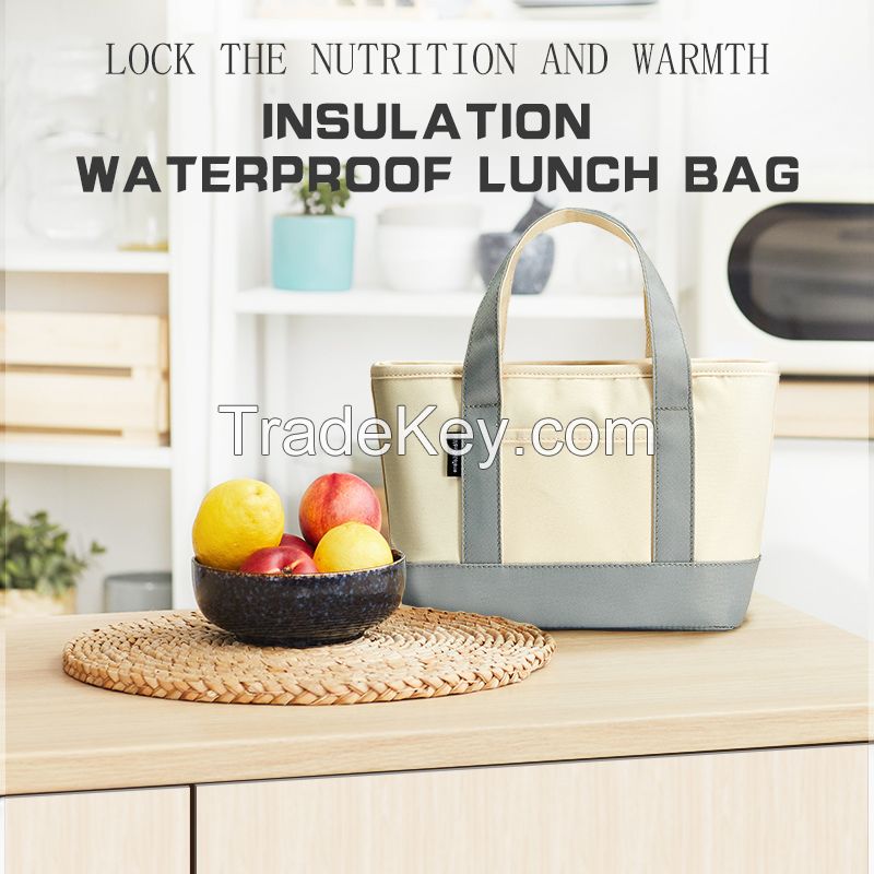 Lock the nutrition and warmth insulated waterproof lunch bag