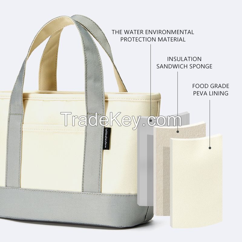 Lock the nutrition and warmth insulated waterproof lunch bag