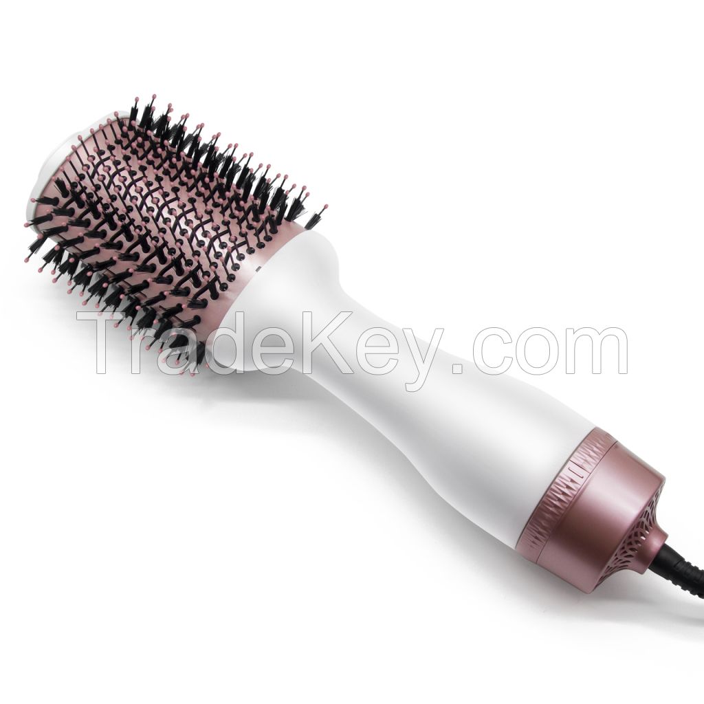 450F Ceramic Hot Air Brush Styler and Dryer Suitable for Straight and Curly Hair