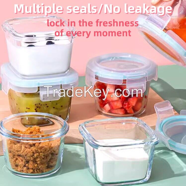 Bestfull Top Quality High Borosilicate Glass Food Storage Round Baby Food Container